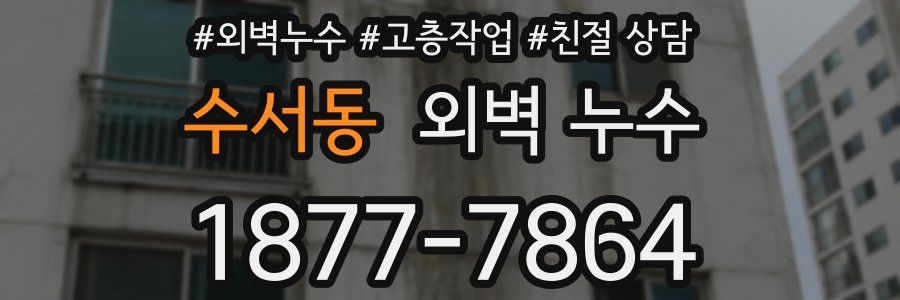 수서동 외벽 누수
