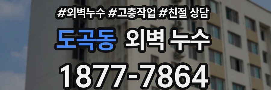 도곡동 외벽 누수