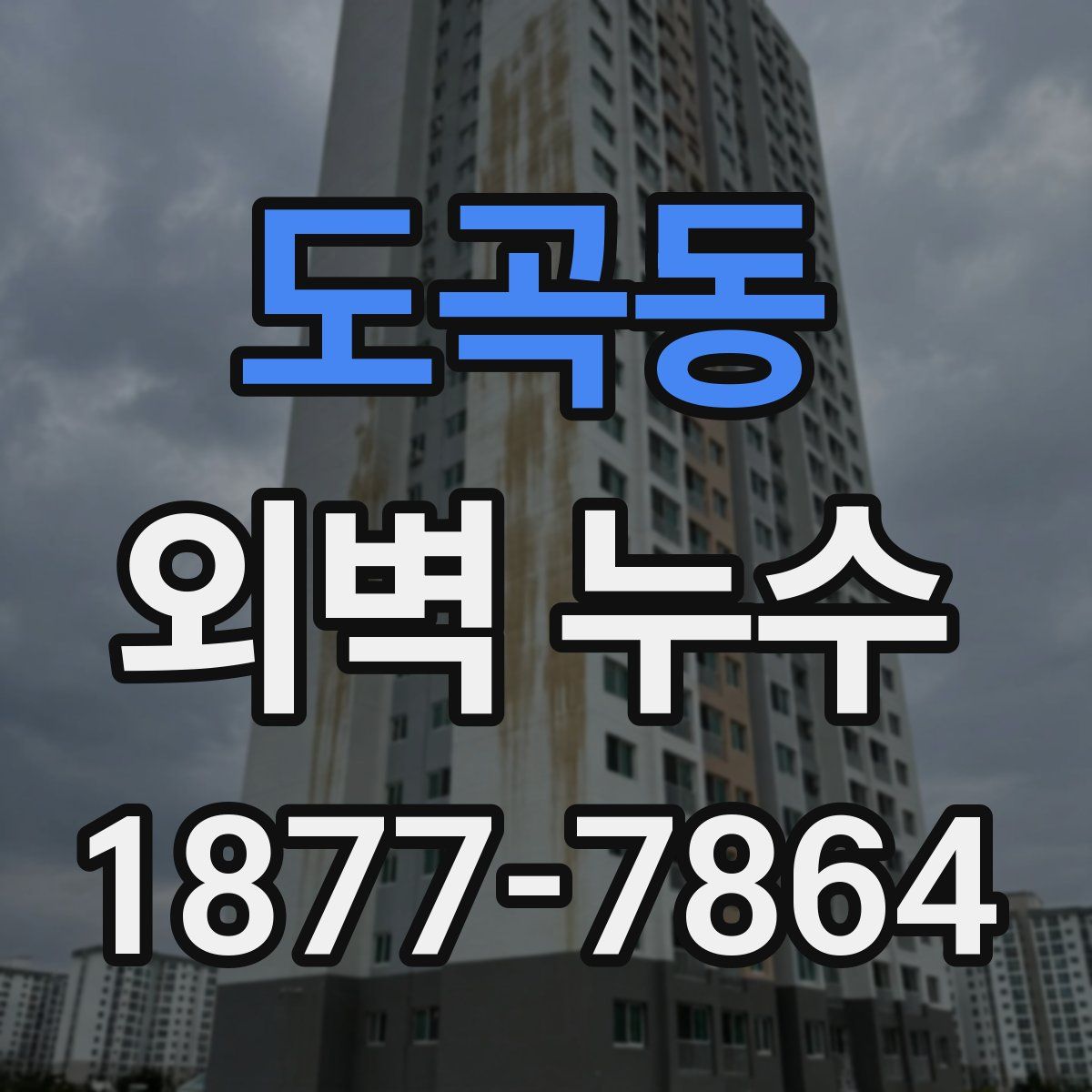 도곡동 외벽 누수