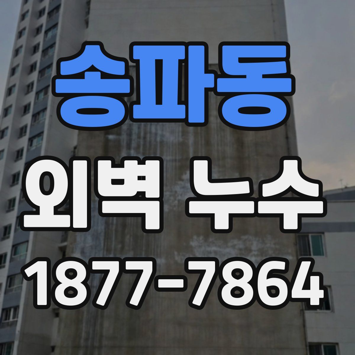 송파동 외벽 누수