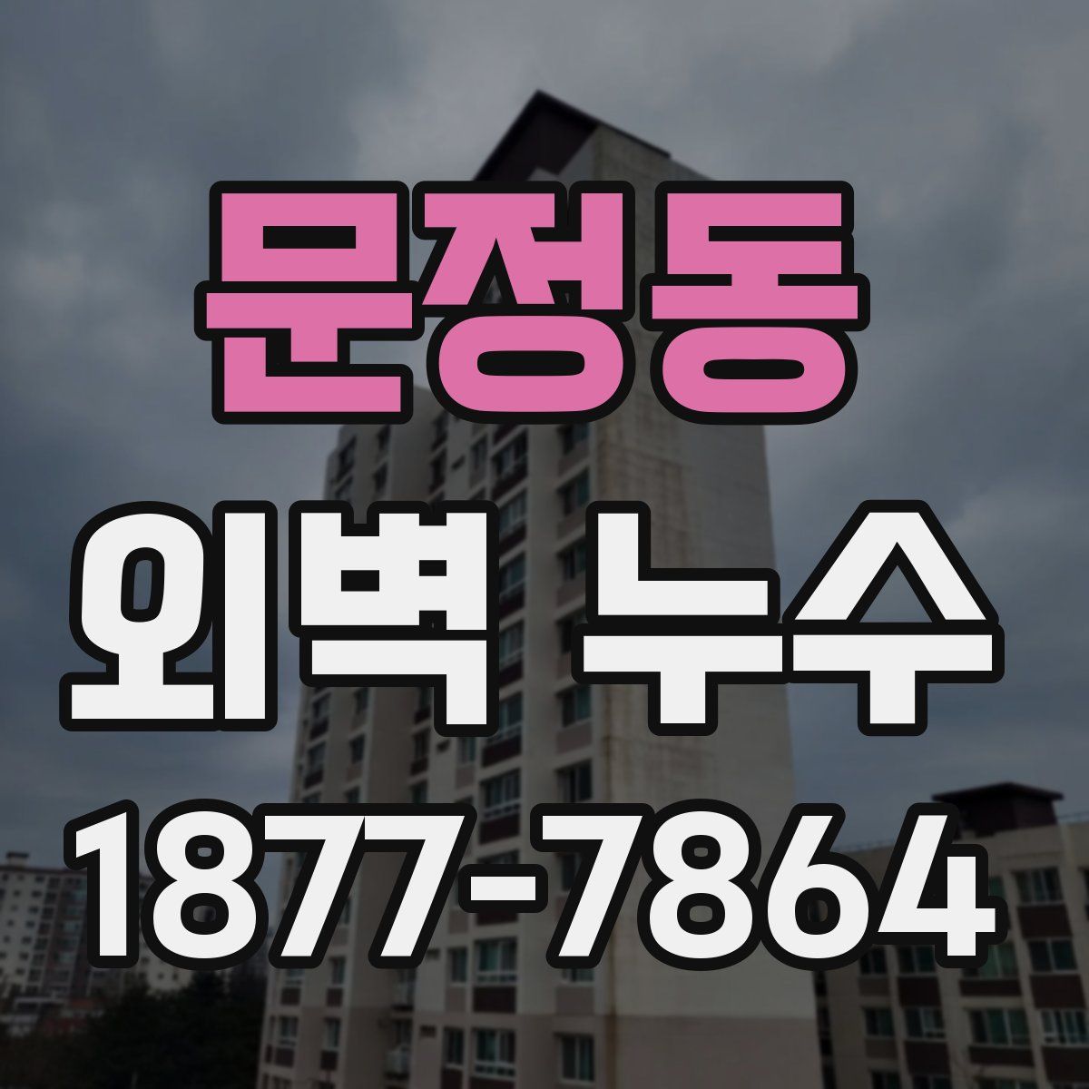 문정동 외벽 누수
