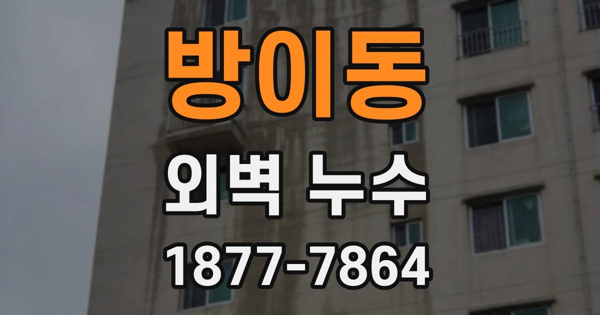 방이동 외벽 누수
