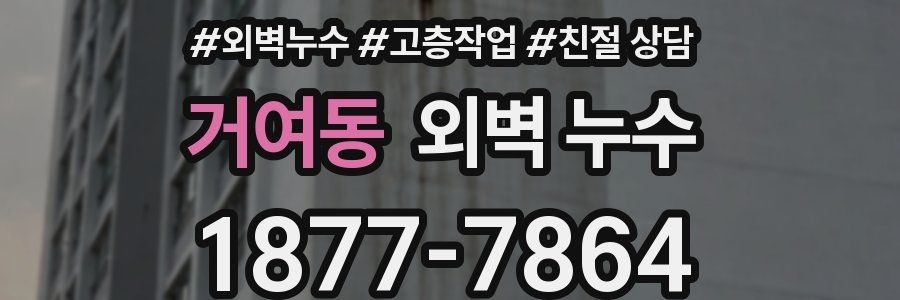 거여동 외벽 누수