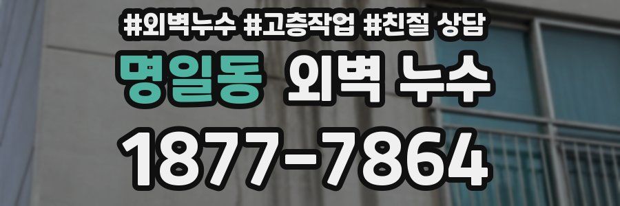 명일동 외벽 누수