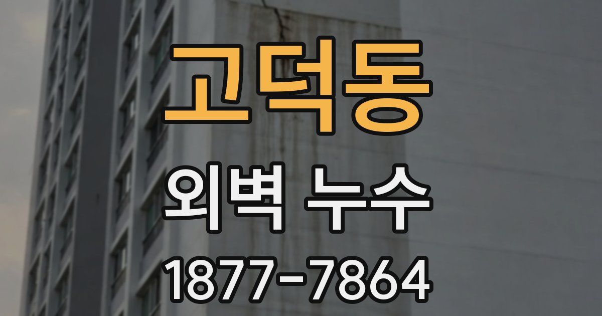 고덕동 외벽 누수
