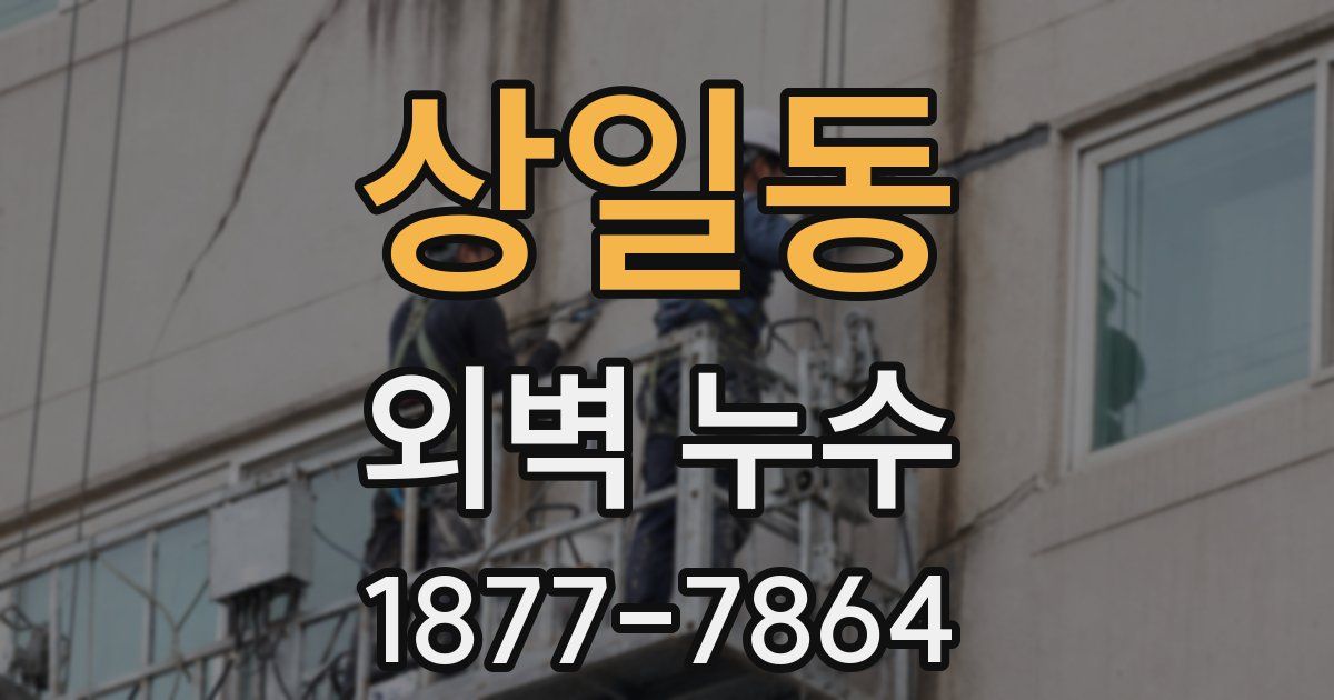 상일동 외벽 누수