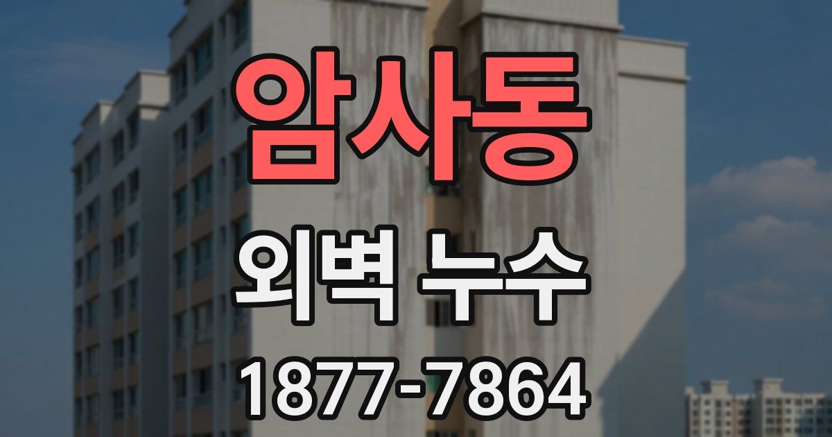 암사동 외벽 누수