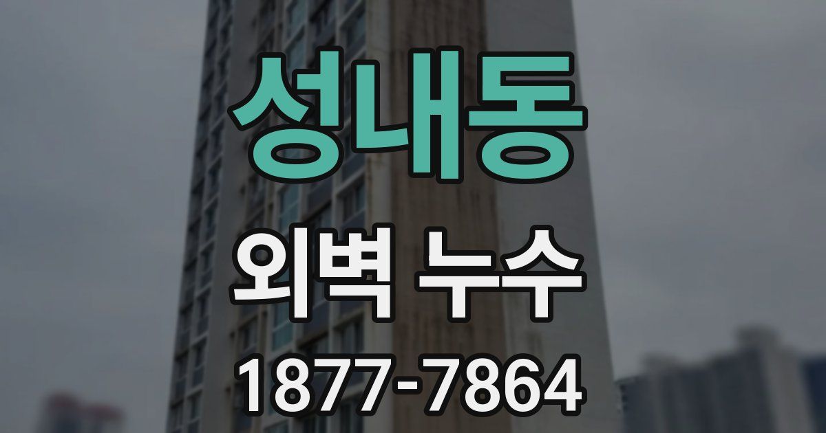 성내동 외벽 누수