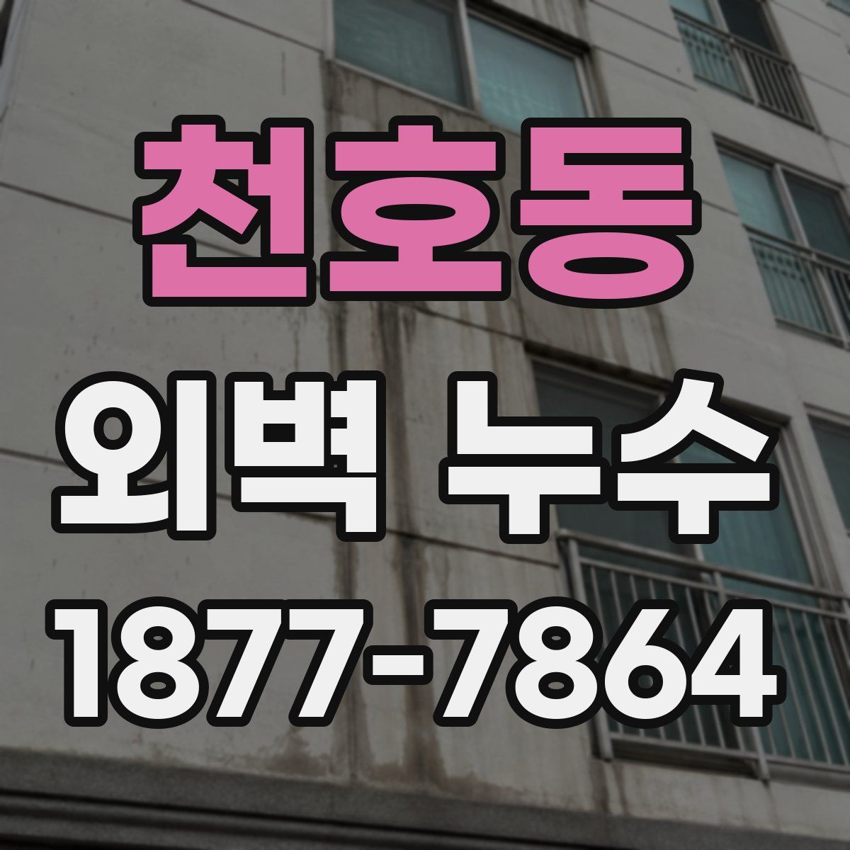 천호동 외벽 누수