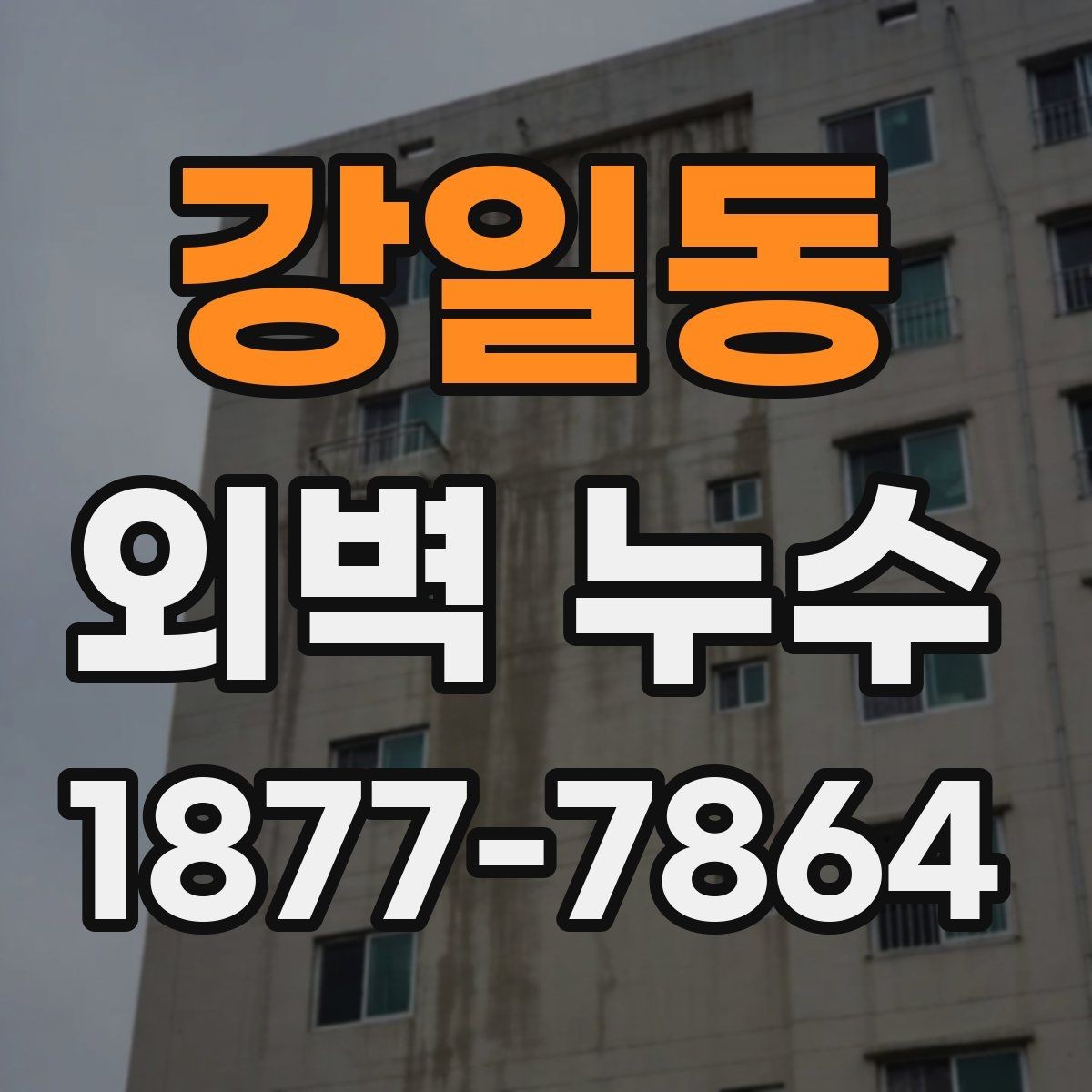 강일동 외벽 누수 원인에 따라 달라지는 해결 방식