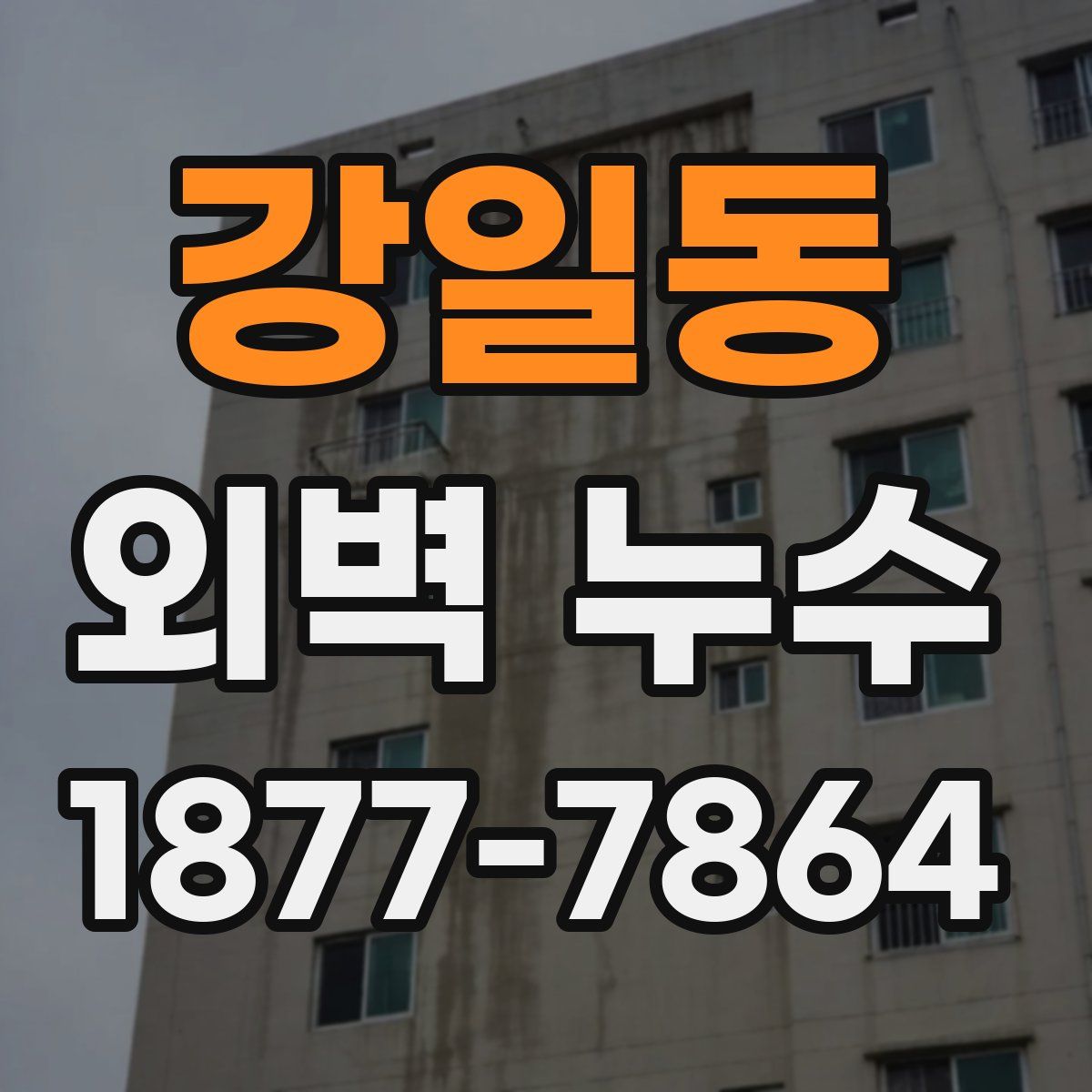 강일동 외벽 누수