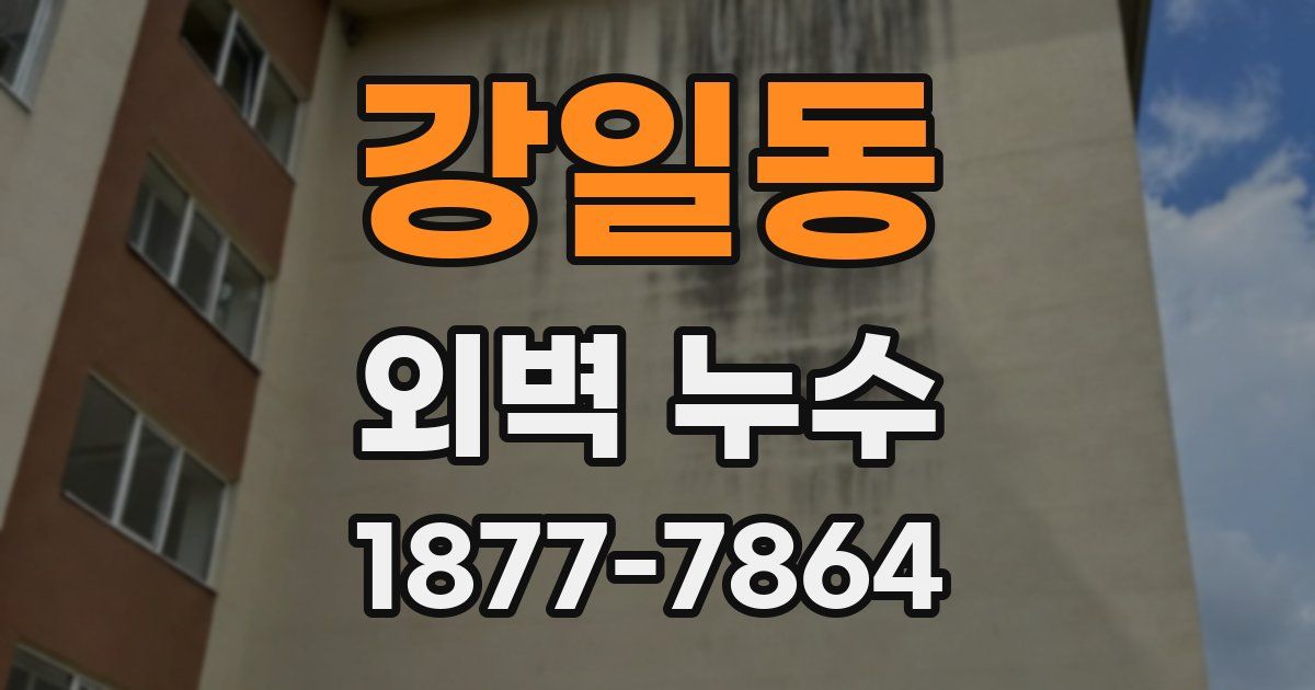 강일동 외벽 누수