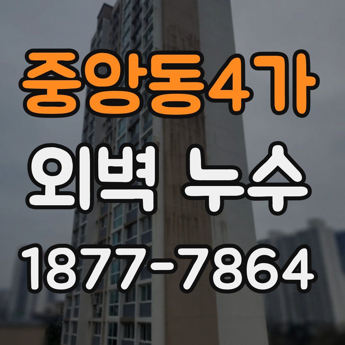 중앙동4가 외벽 누수