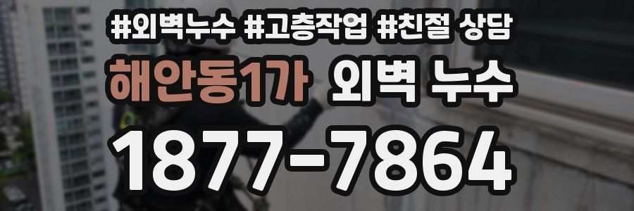 해안동1가 외벽 누수