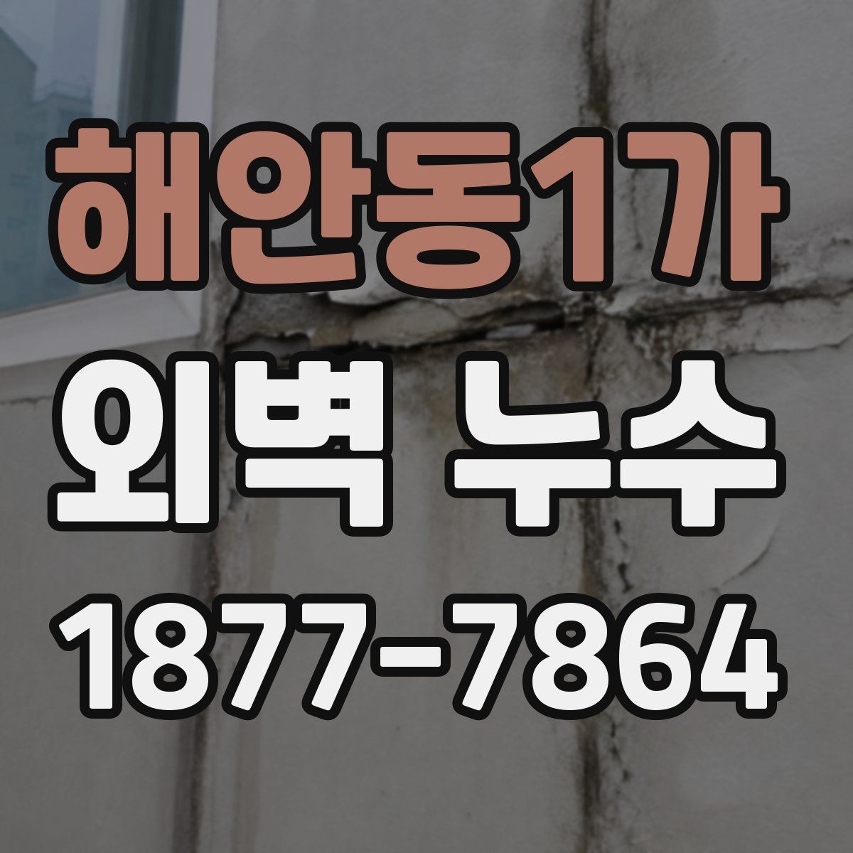 해안동1가 외벽 누수