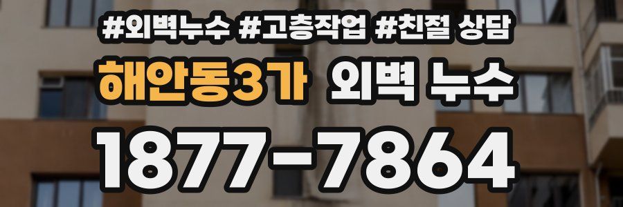 해안동3가 외벽 누수