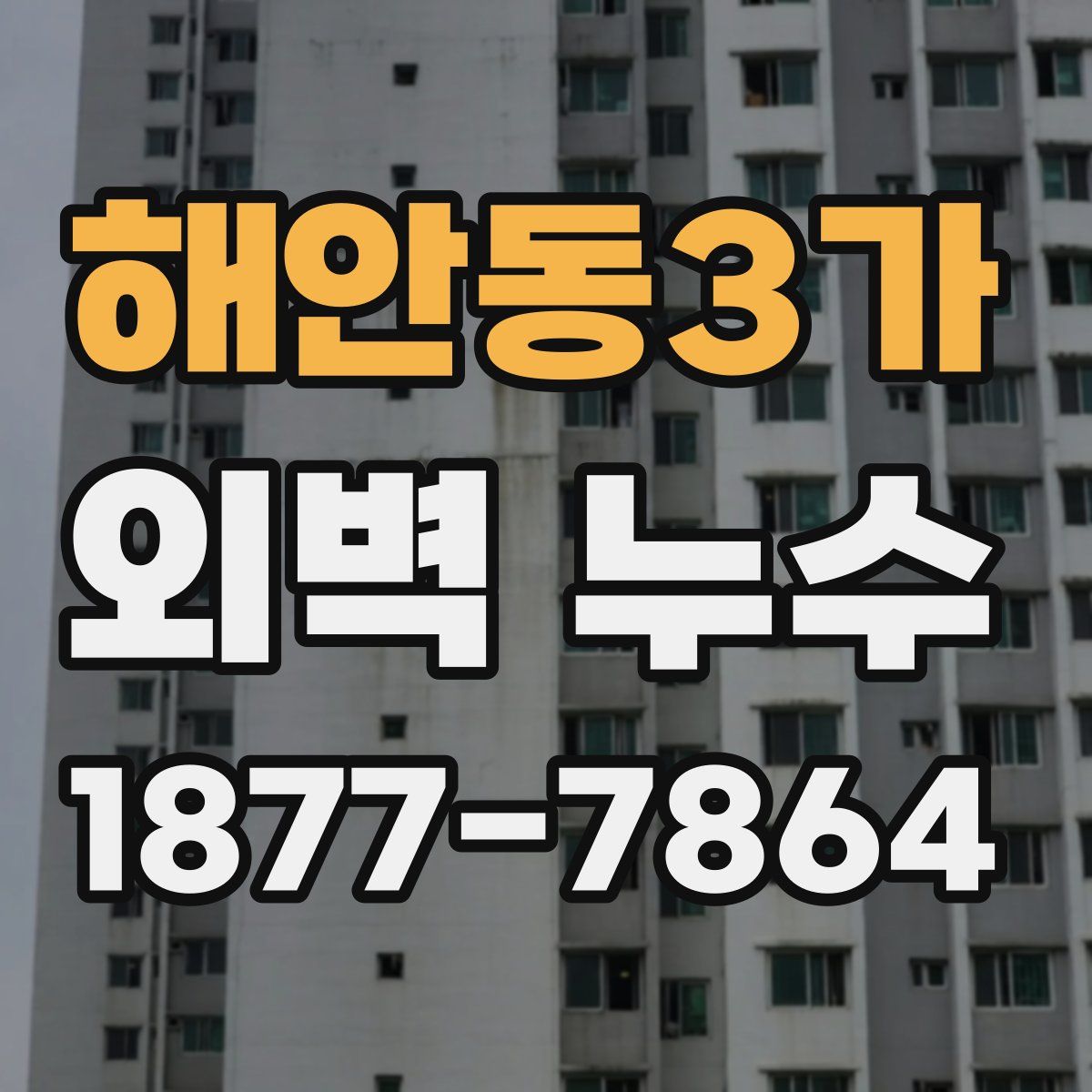 해안동3가 외벽 누수
