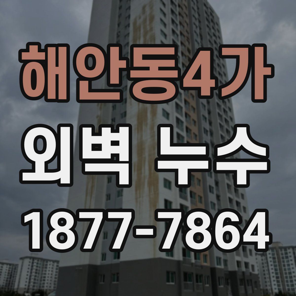 해안동4가 외벽 누수