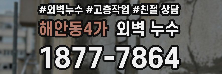 해안동4가 외벽 누수