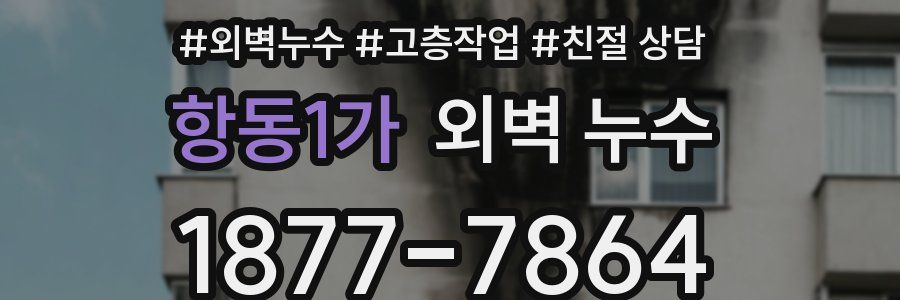 항동1가 외벽 누수