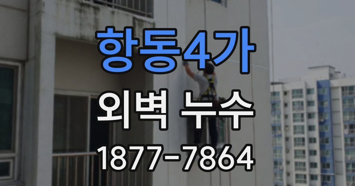 항동4가 외벽 누수