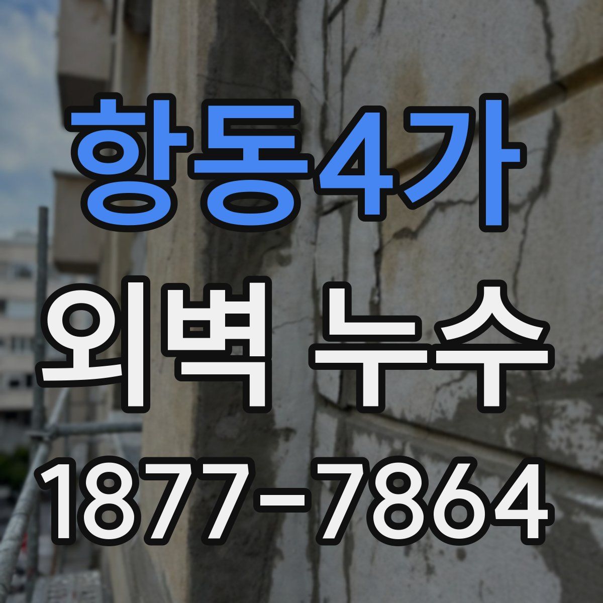항동4가 외벽 누수