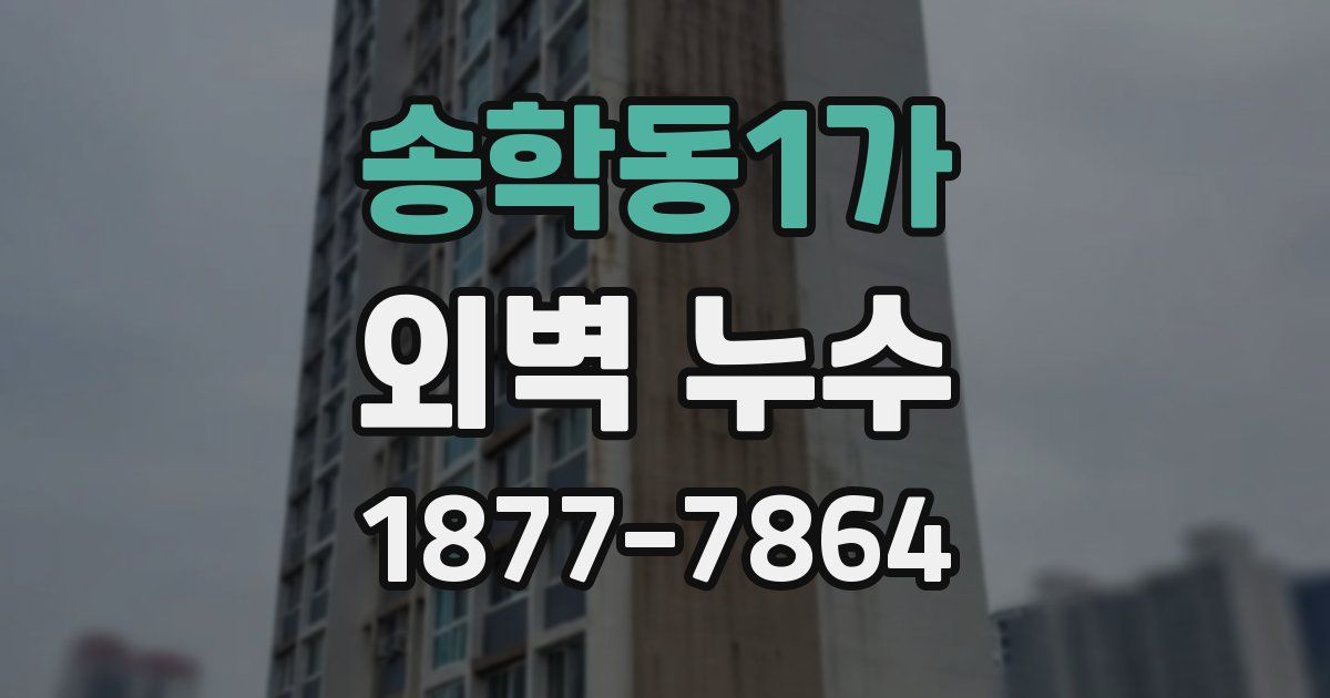 송학동1가 외벽 누수