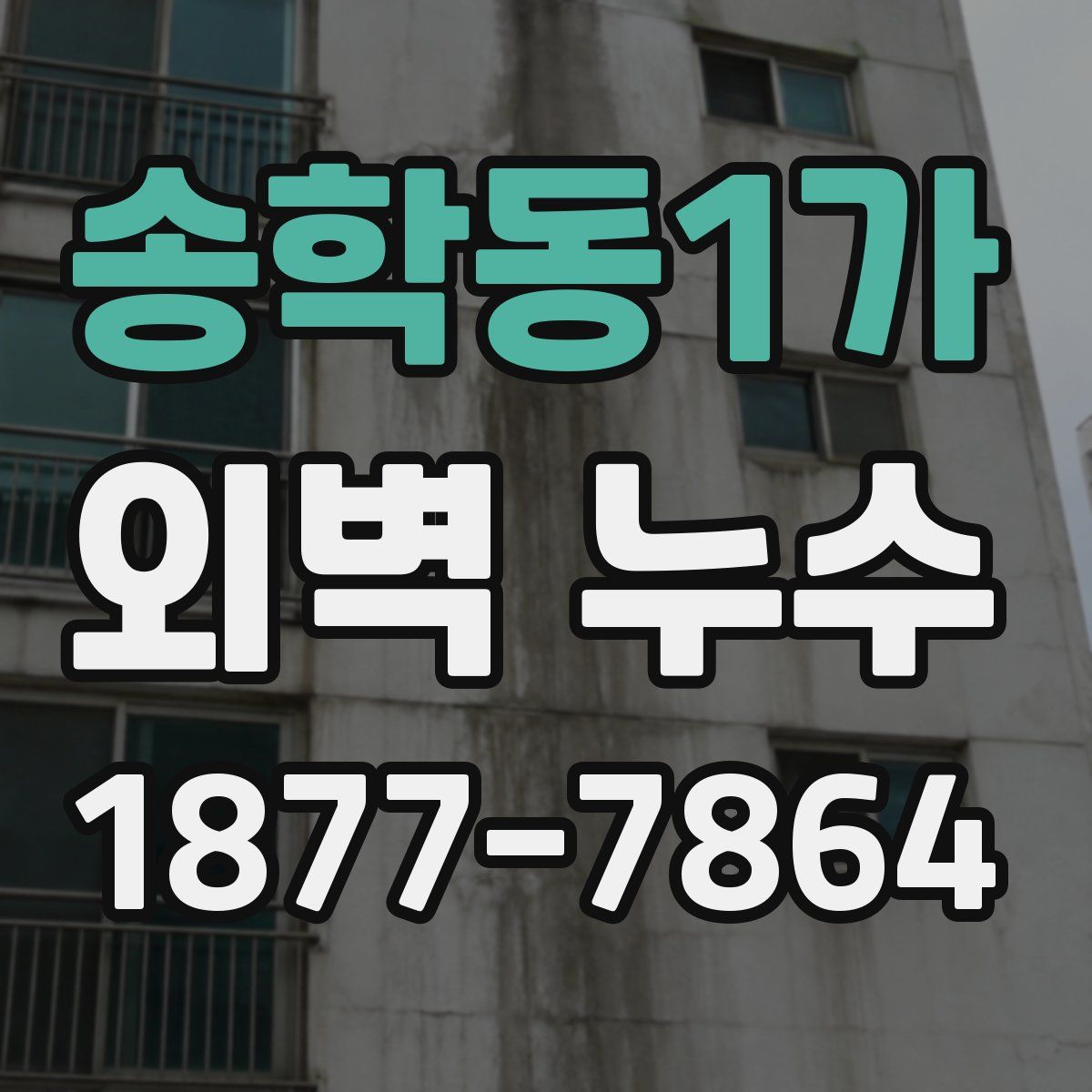 송학동1가 외벽 누수