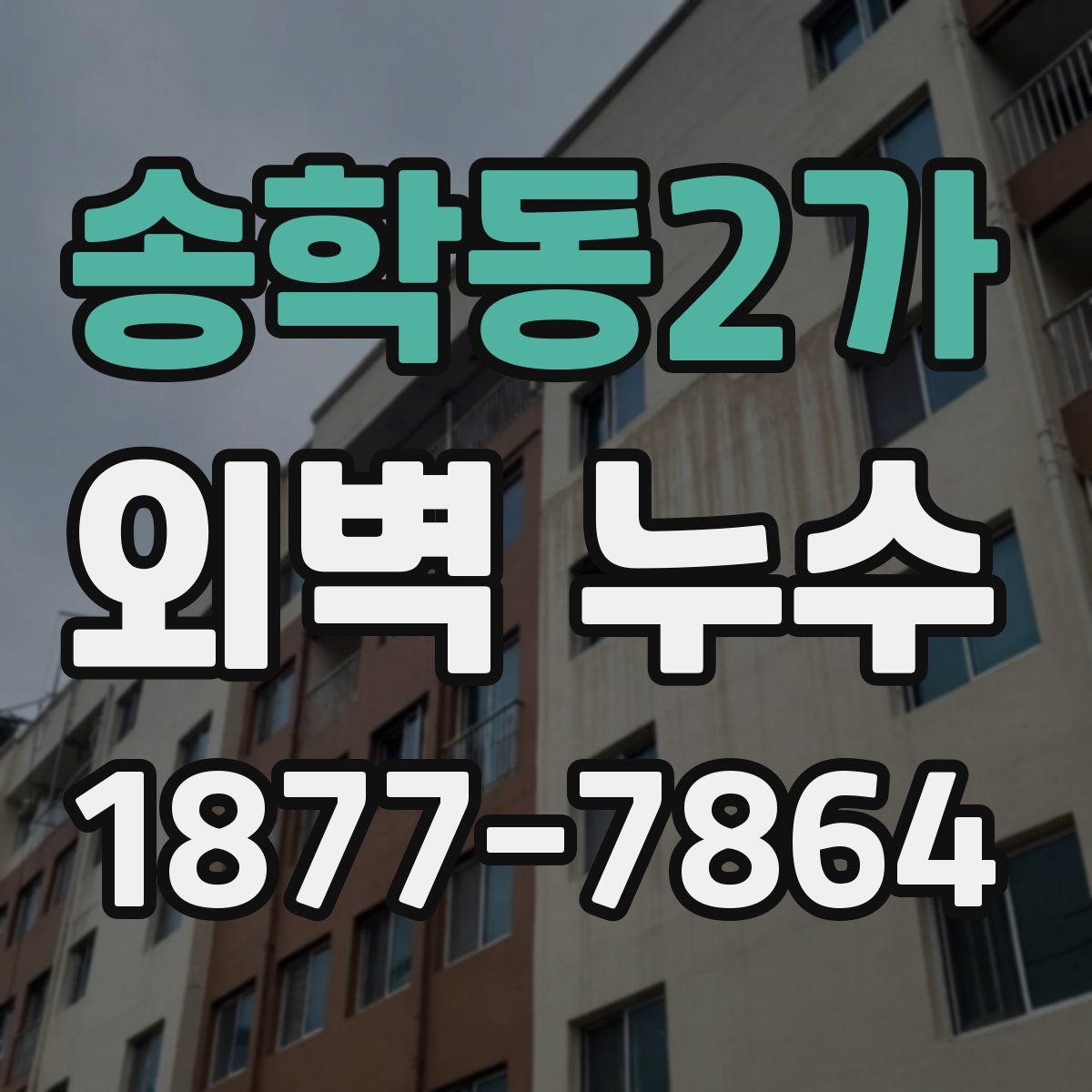 송학동2가 외벽 누수