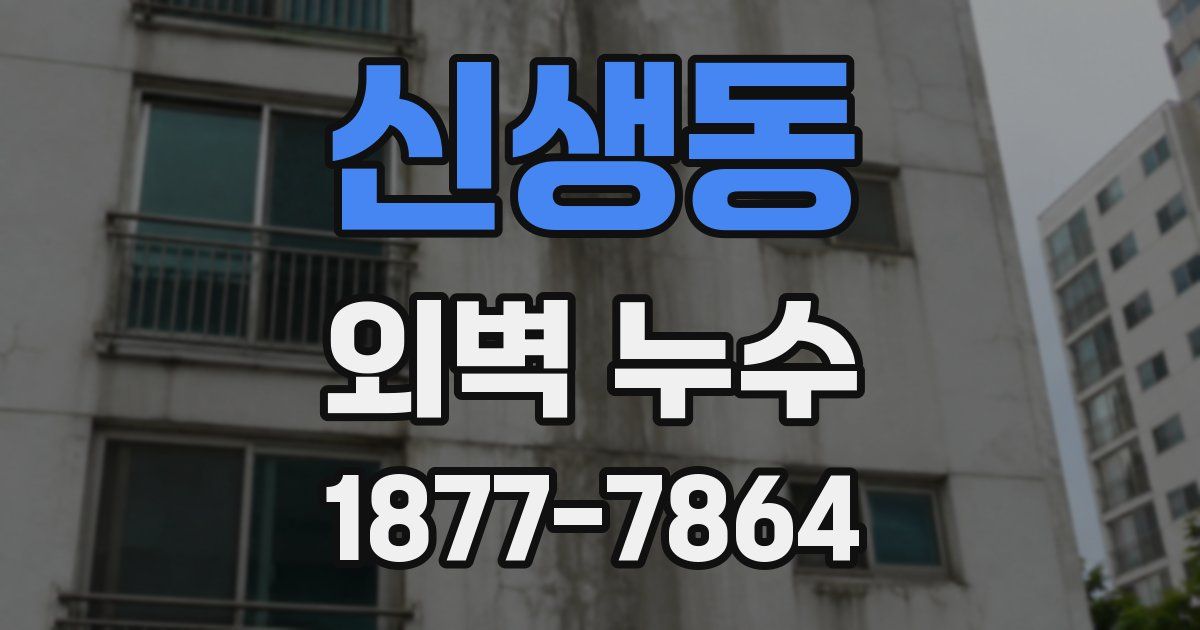 신생동 외벽 누수