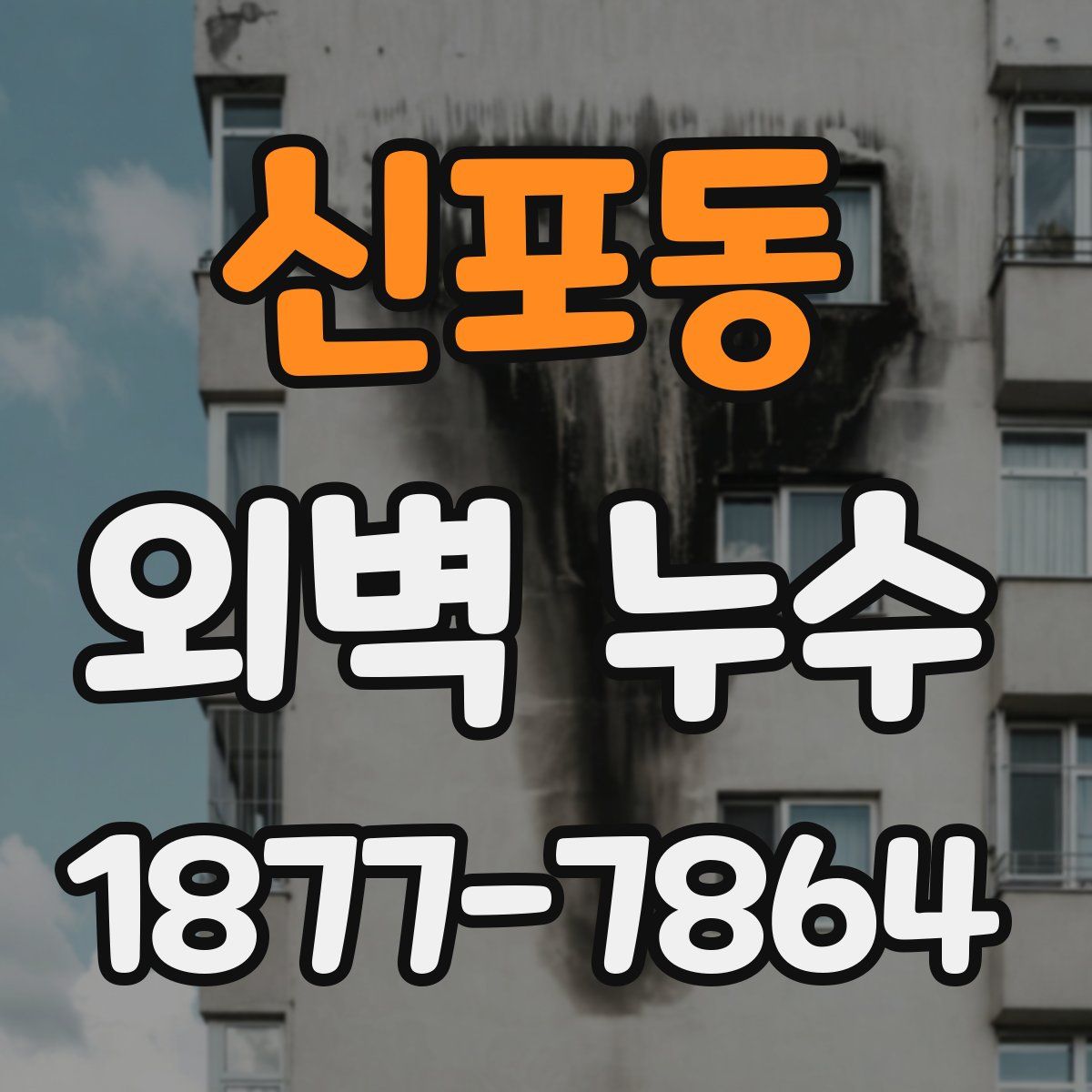 신포동 외벽 누수
