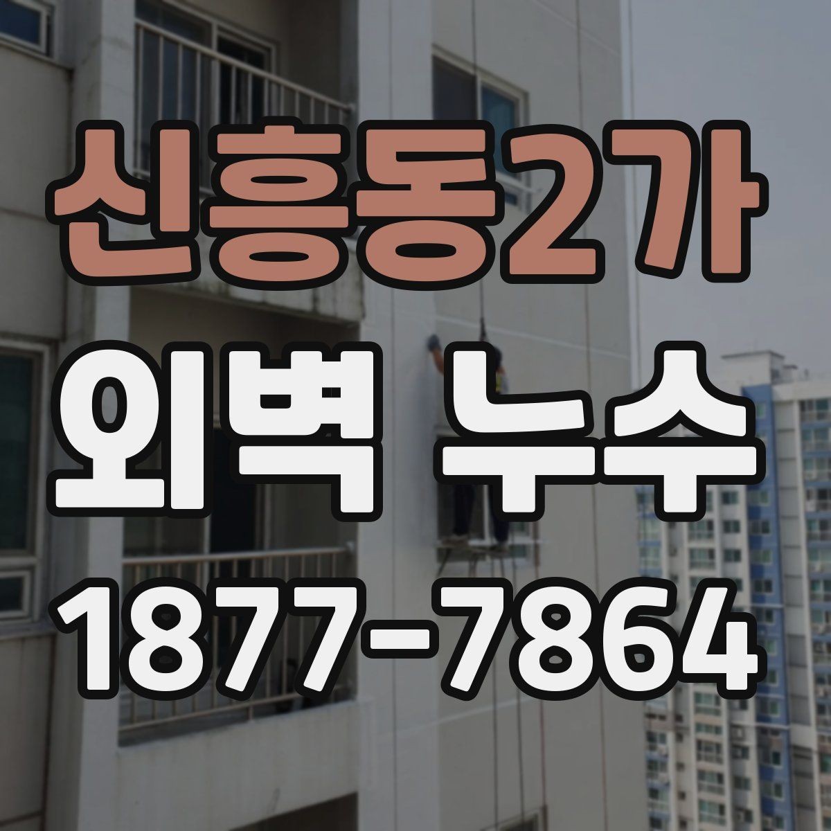 신흥동2가 외벽 누수 예방을 위한 마감재 점검