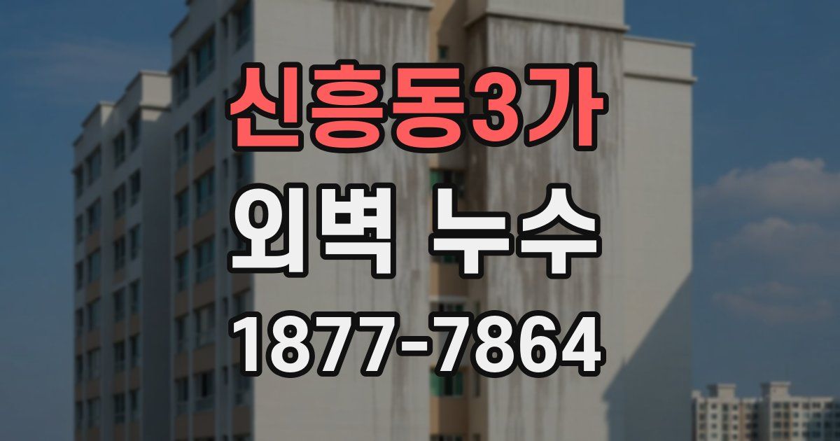 신흥동3가 외벽 누수