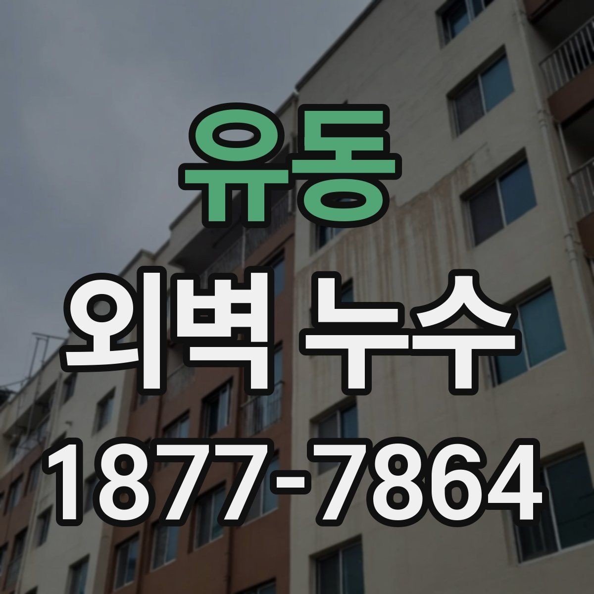 유동 외벽 누수 의심 시 바로 확인할 외부 마감재