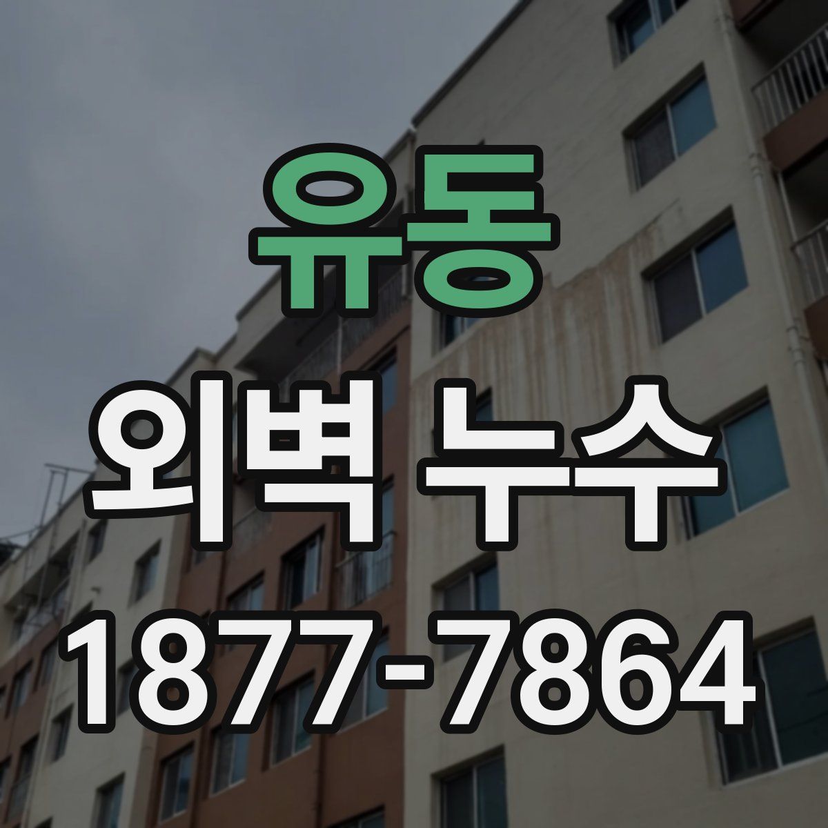 유동 외벽 누수