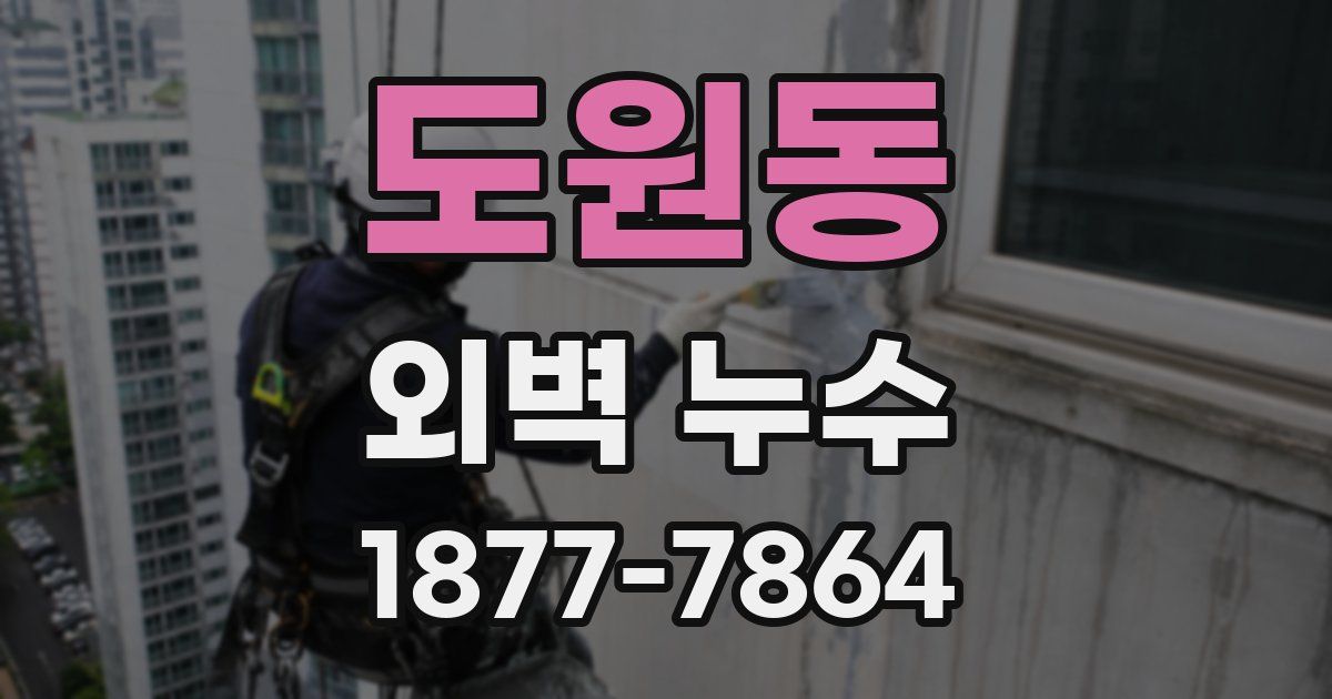 도원동 외벽 누수