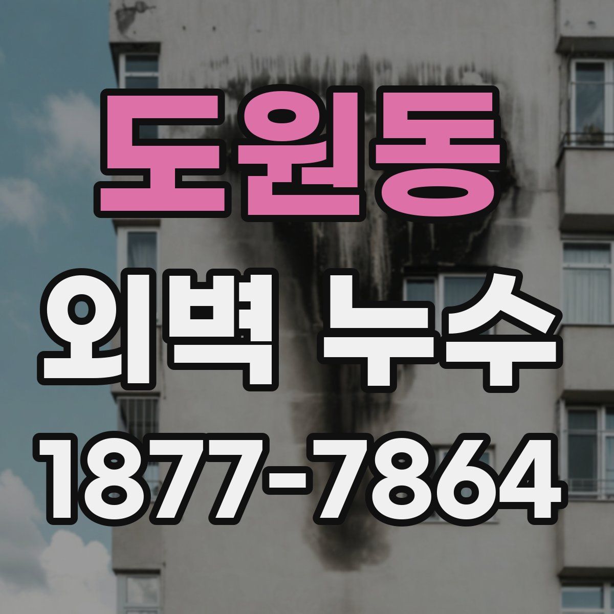 도원동 외벽 누수