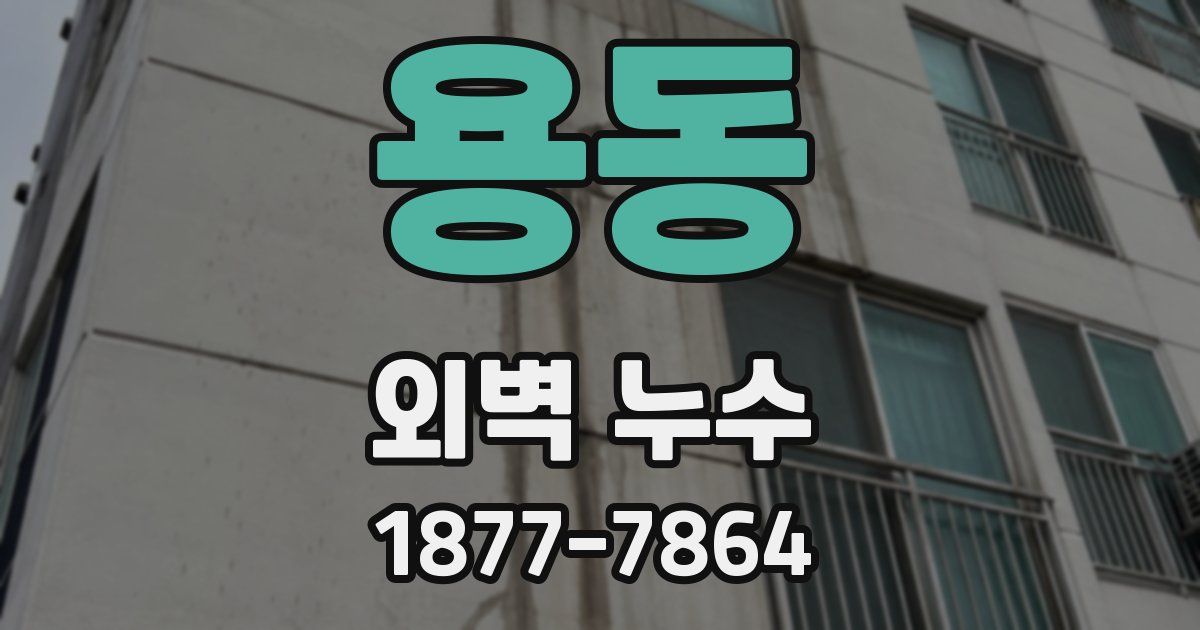 용동 외벽 누수