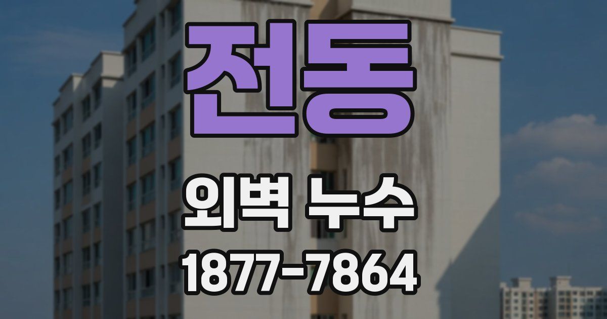 전동 외벽 누수