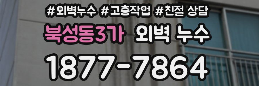북성동3가 외벽 누수