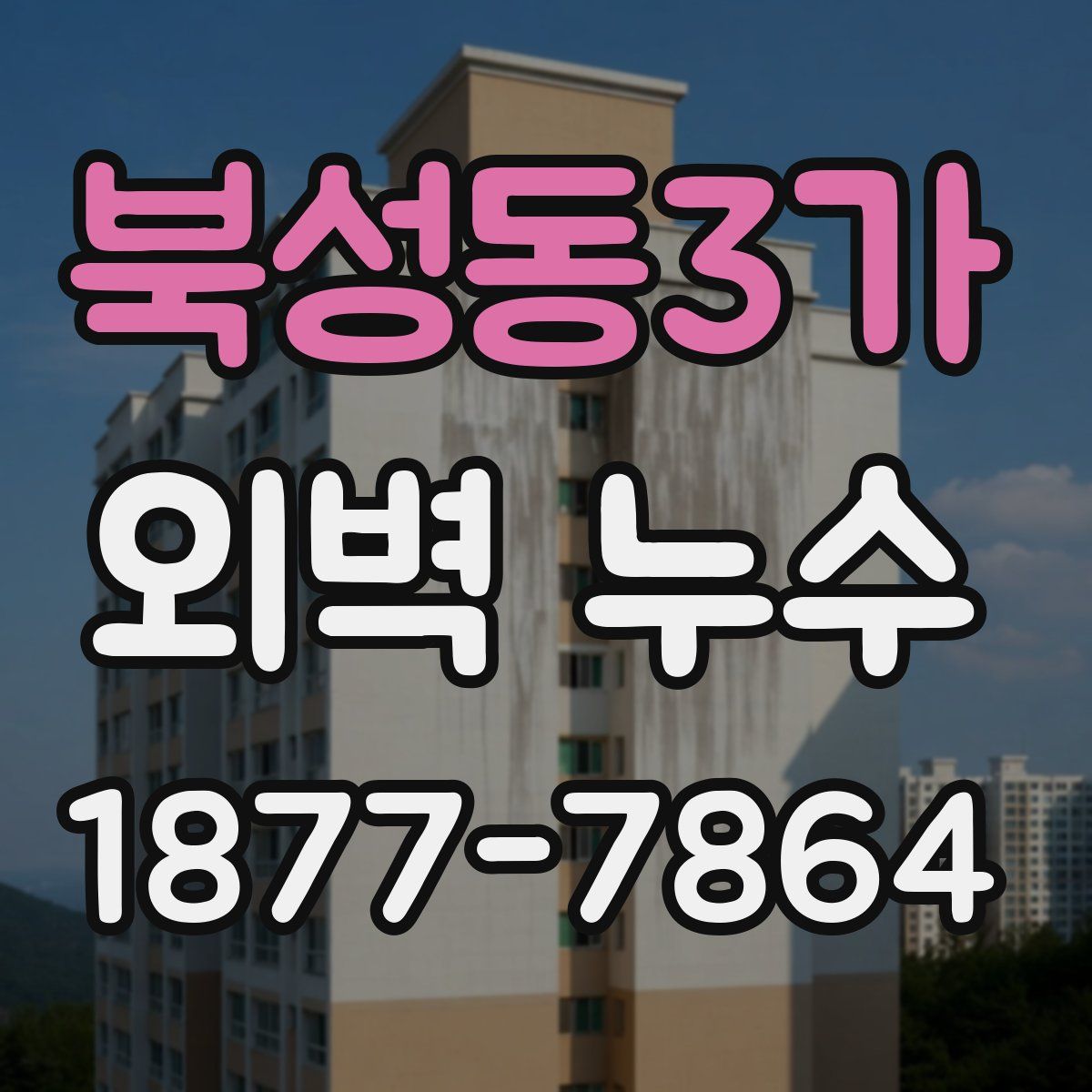 북성동3가 외벽 누수