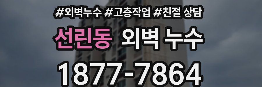 선린동 외벽 누수