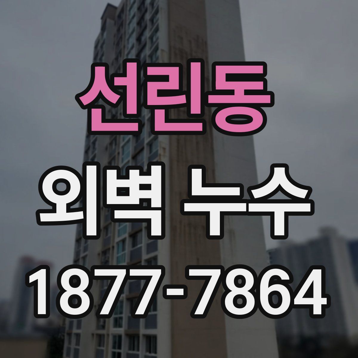 선린동 외벽 누수