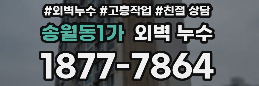 송월동1가 외벽 누수