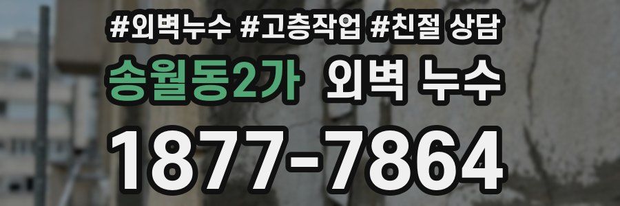 송월동2가 외벽 누수