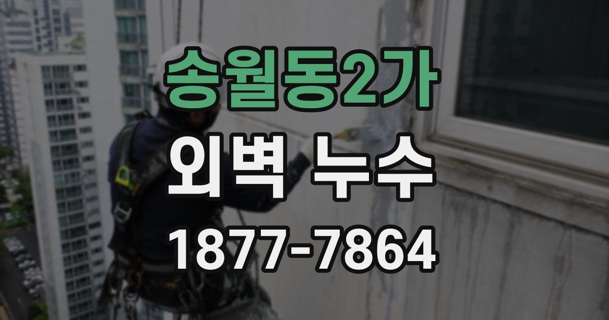 송월동2가 외벽 누수