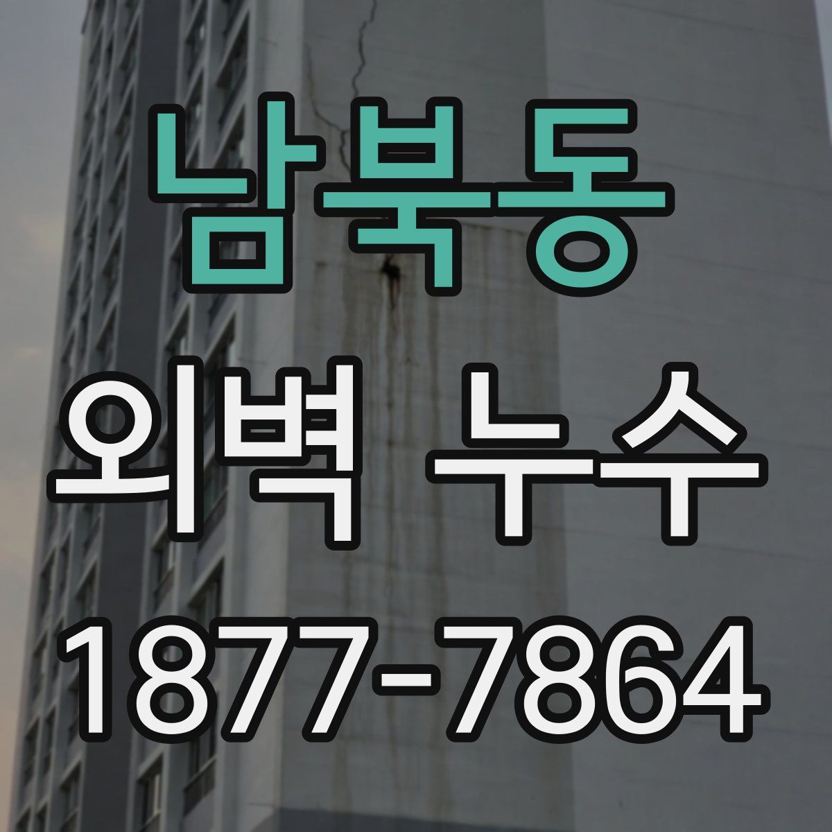 남북동 외벽 누수