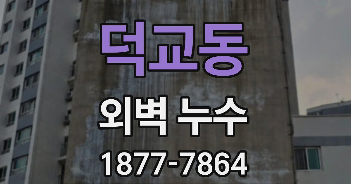 덕교동 외벽 누수