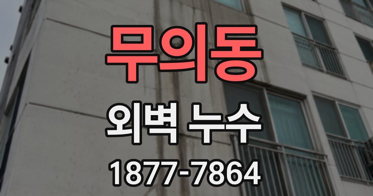 무의동 외벽 누수