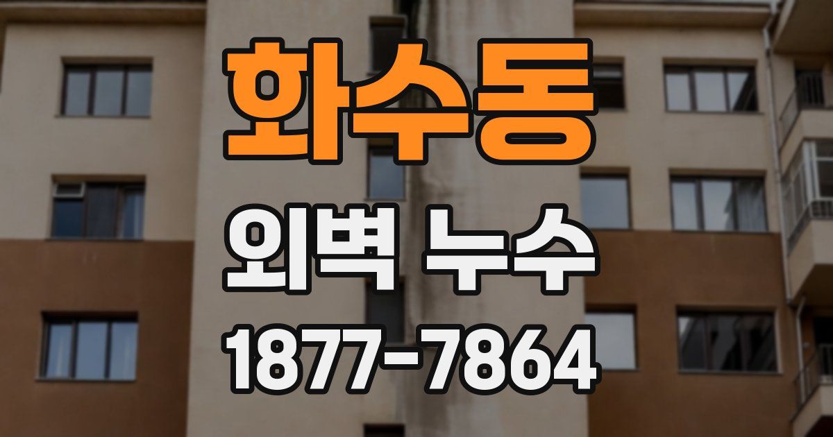 화수동 외벽 누수